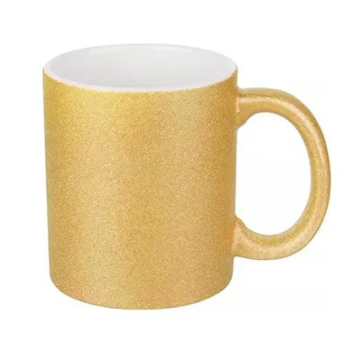 Taza glitter Dorado